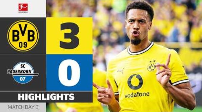 Goles del partido Dortmund - Paderborn