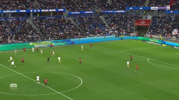 Goal Mousa Tamari For Team Rennais Against Lyon minute 6