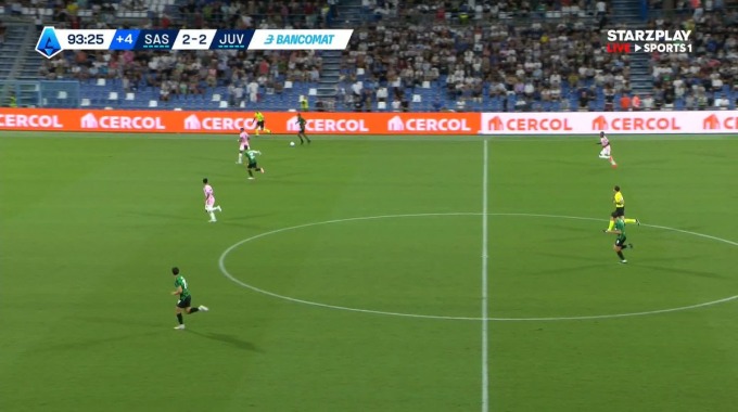 But Vasilije Adžić Pour l’équipe Sassuolo Contre Juventus à la minute 90