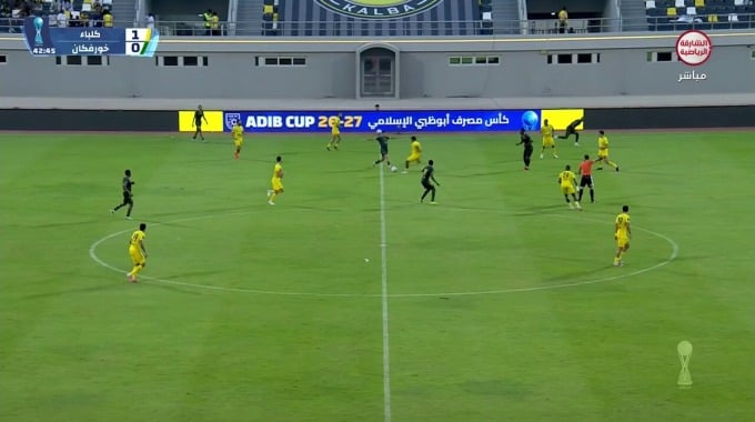 But annulé Aylton Boa Morte Pour l’équipe Khorfakkan Contre Kalba à la minute 44