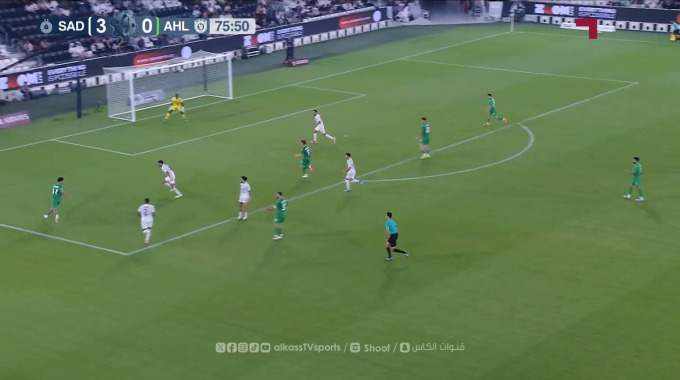 ضربة جزاء إيريك إكسبوسيتو لفريق الأهلي بمواجهة السد بالدقيقة 80