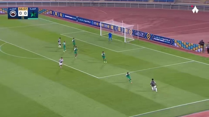 Gol Nawaf Al-Mutairi Para el equipo Al Jabalain Contra Al Najma en el minuto 67