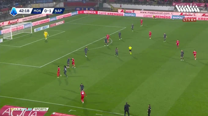 But Gustavo Varela Pour l’équipe Monza Contre SSC Napoli à la minute 43