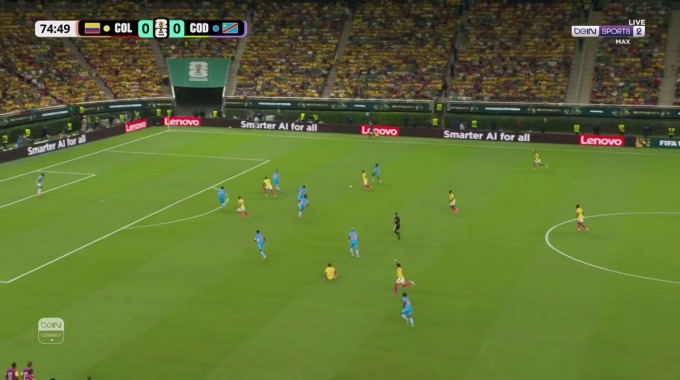 Goal Daniel Muñoz For Team Colombia Against DR Congo minute 76