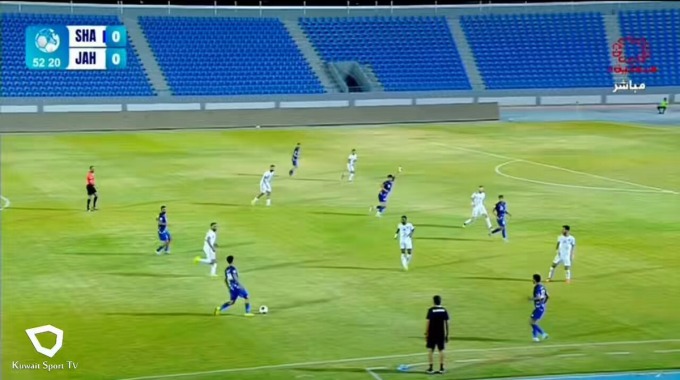ضربة جزاء يعقوب الطراروة لفريق الشباب بمواجهة الجهراء بالدقيقة 56