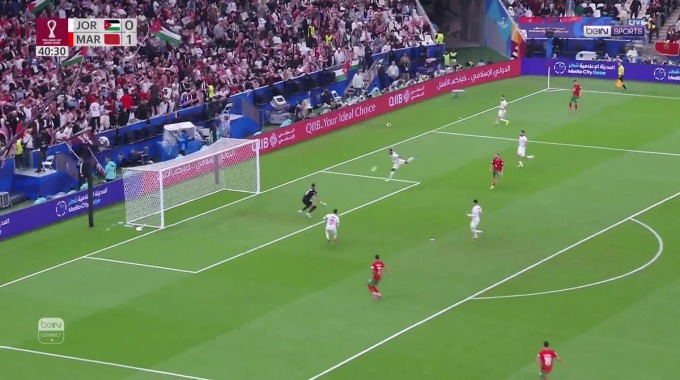 Miss Goal Oussama Tannane For Team Morocco Against Jordan minute 41