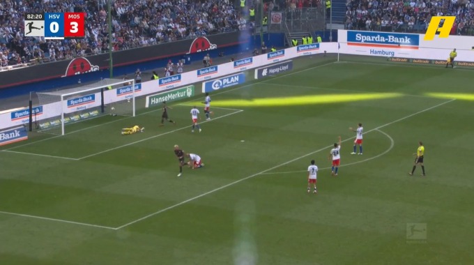 Goal Phillip Tietz For Team Mainz 05 Against Hamburger minute 83