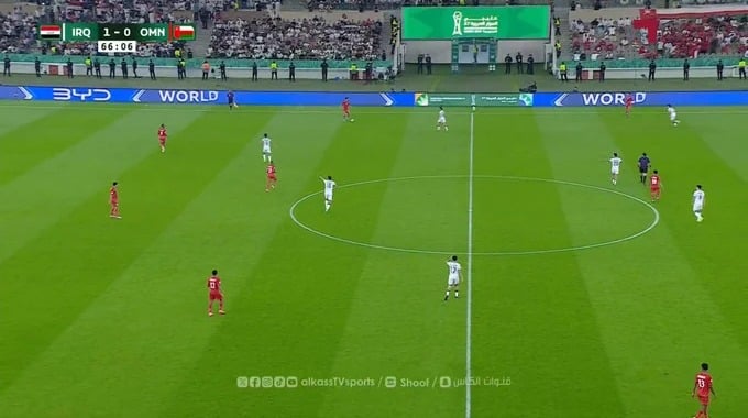 هدف ناصر الرواحي لفريق عُمان بمواجهة العراق بالدقيقة 67