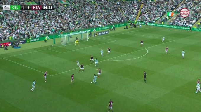 Goal Daizen Maeda For Team Celtic Against Hearts minute 87
