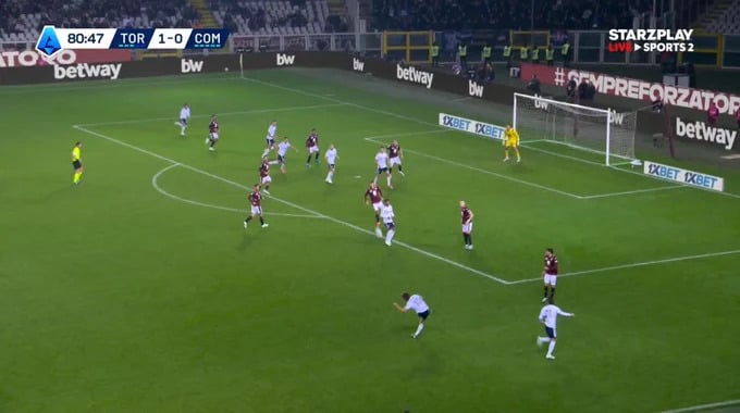 Goal Jacobo Ramón For Team Como Against Torino minute 81