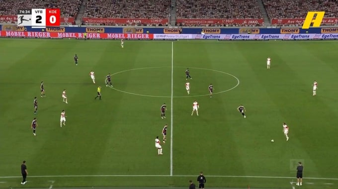 But Ermedin Demirovic Pour l’équipe Stuttgart Contre FC Köln à la minute 76