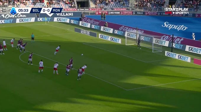 Goles del partido Bologna - Monza