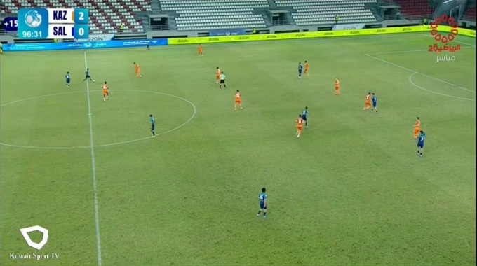 Goal Mohamed Niang For Team Kazma Against Al-Salmiya minute 90