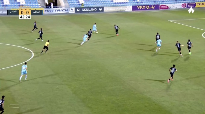 Goal Salem Al-Saleem For Team Al Batin Against Al-Tai FC minute 43