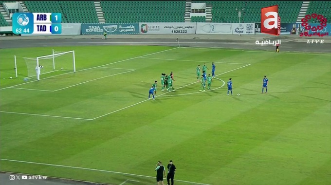 But Hamed Al-Rashidi Pour l’équipe Al-Tadamon Contre Al-Arabi à la minute 64