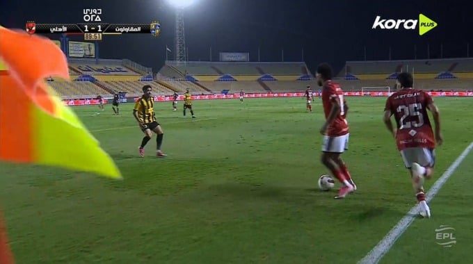 Occasion manquée Emam Ashour Pour l’équipe Al Ahly SC Contre Mokawloon à la minute 90