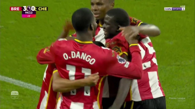 Gol Fábio Carvalho Para el equipo Brentford Contra Chelsea en el minuto 90