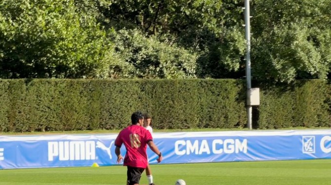 But Himad Abdelli Pour l’équipe Marseille Contre Al-Shahania à la minute 56