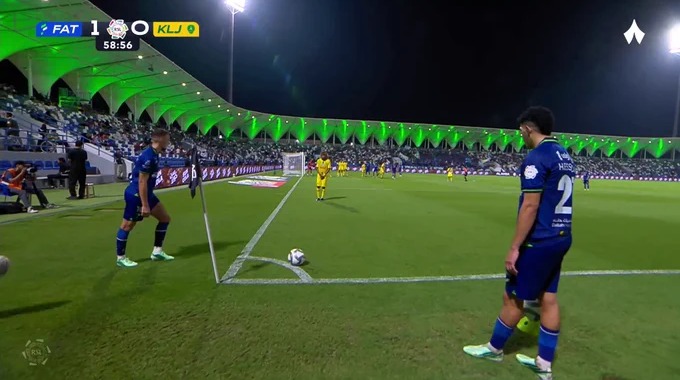 Goal Wilfried Kanga For Team Al Fateh FC Against Al Khaleej minute 60