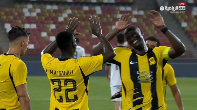 Goal Marwan Al-Sahafi For Team Al Ittihad Against Al-Jazira minute 68
