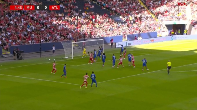 But Arnau Ortiz Pour l’équipe Atlético Contre Man United à la minute 5