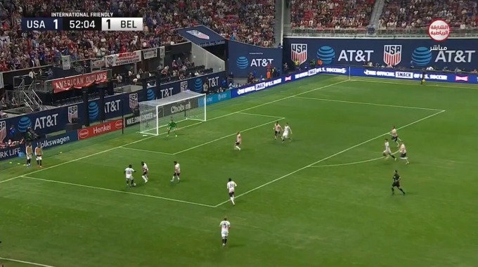 Goal Amadou Onana For Team Belgium Against USA minute 53