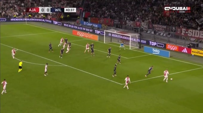 But Davy Klaassen Pour l’équipe Ajax Contre Willem II à la minute 41