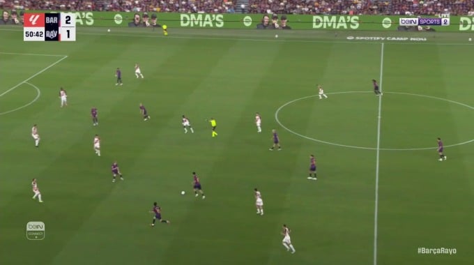 But contre son camp Florian Lejeune Pour l’équipe Vallecano Contre Barcelona à la minute 51