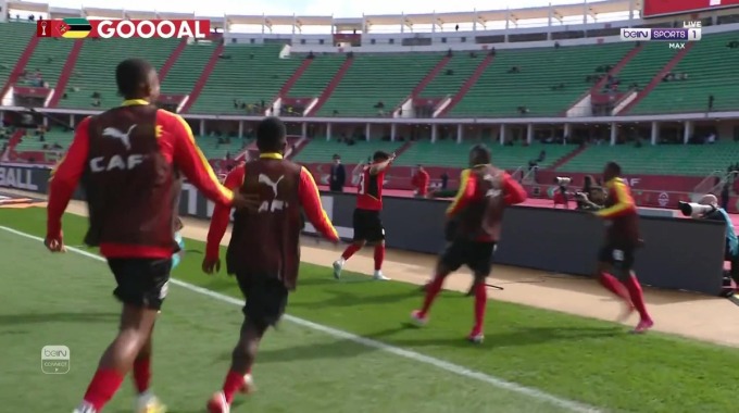 Goal Diogo Calila For Team Mozambique Against Gabon minute 52