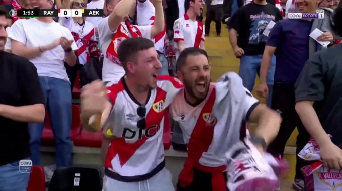 Goal Ilias Akhomach For Team Vallecano Against AEK Athens minute 2
