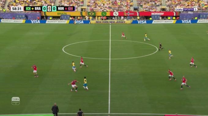 Miss Goal Endrick For Team Brazil Against Norway minute 59