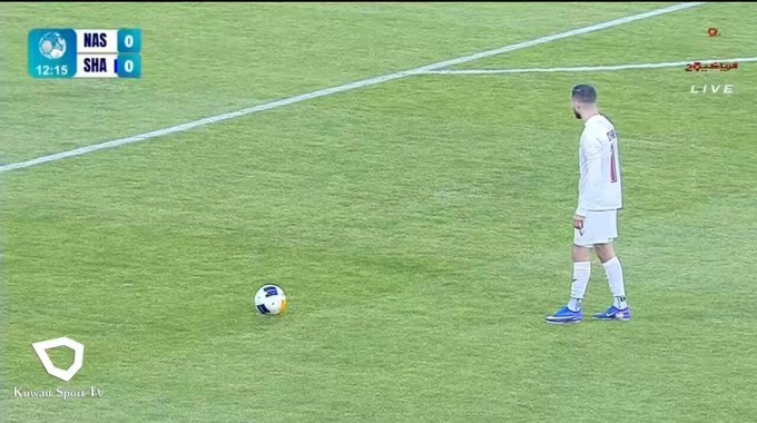 هدف المعتصم اللافي لفريق النصر بمواجهة الشباب بالدقيقة 13