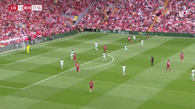 Goal Florian Wirtz For Team Liverpool Against Monaco minute 29
