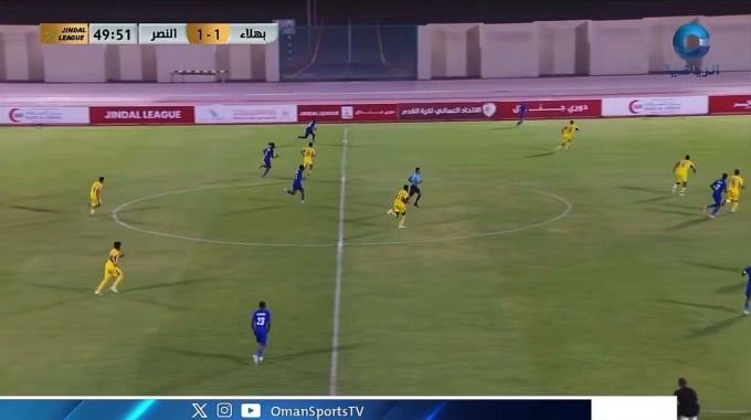 هدف خالد السليمي لفريق النصر بمواجهة بهلاء بالدقيقة 51