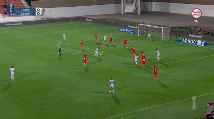 But Cheickna Doumbia Pour l’équipe Sharjah FC Contre Ajman à la minute 10