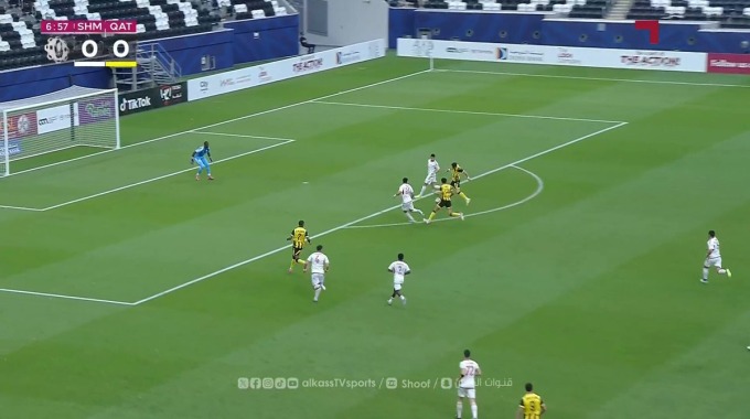 Goal Ahmed Al-Rawi For Team Qatar SC Against Al-Shamal minute 8
