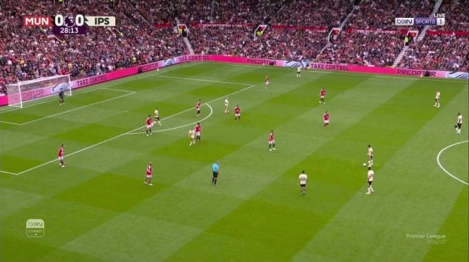 Goal Leif Davis For Team Ipswich Against Man United minute 29
