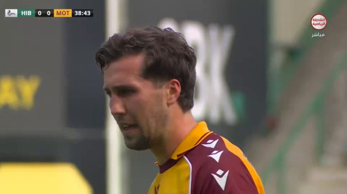 Penalty Lukas Fadinger Pour l’équipe Motherwell Contre Hibernian à la minute 40