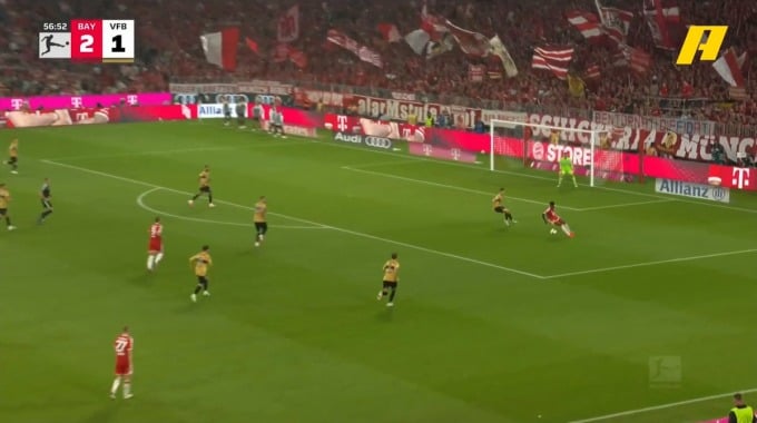 Own Goal Josha Vagnoman For Team Stuttgart Against Bayern Münich minute 58
