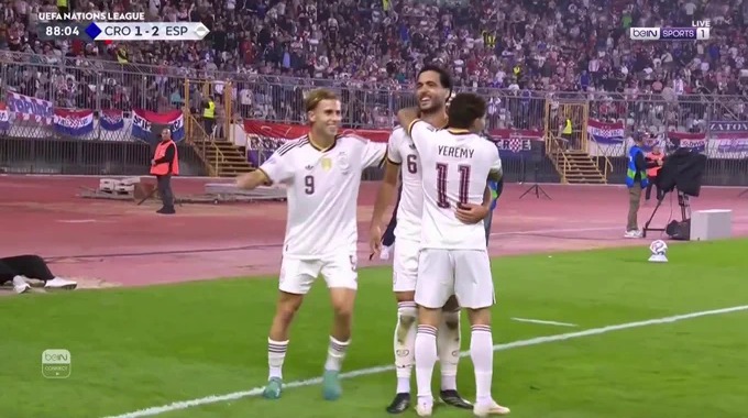 Goal Mikel Merino For Team Spain Against Croatia minute 89