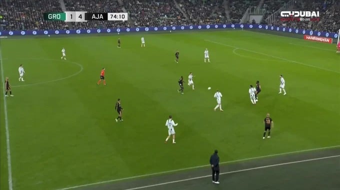 هدف جورثي موكيو لفريق أياكس أمستردام بمواجهة غرونينغن بالدقيقة 69