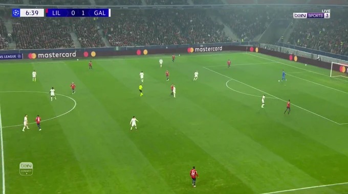 Goal Soriba Diaoune For Team Lille Against Galatasaray minute 7