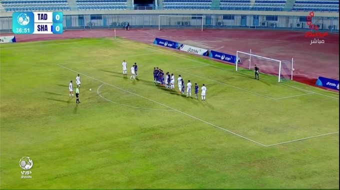 But Mohammed Al-Qabandi Pour l’équipe Al-Tadamon Contre Al-Shabab à la minute 37