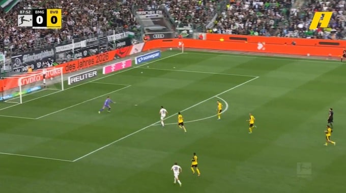 Goal Haris Tabakovic For Team Mönchengladbach Against Dortmund minute 88