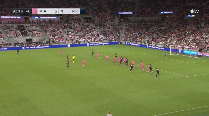 Goal Rodrigo De Paul For Team Inter Miami Against Philadelphia minute 90