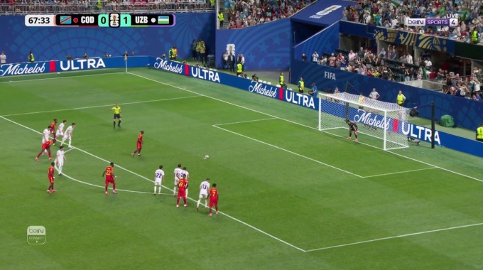 Penalty Yoane Wissa For Team DR Congo Against Uzbekistan minute 68