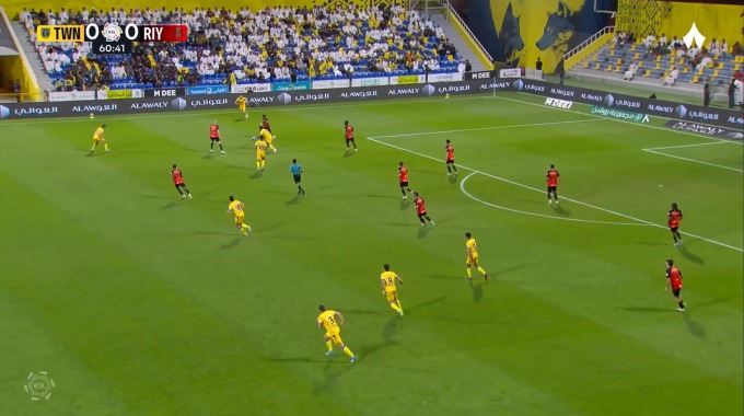 Gol Leandro Antunes Para el equipo Al Riyadh Contra Al-Taawoun en el minuto 62