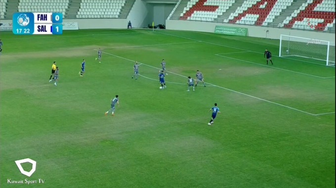 Goal Nayef Zuwaid For Team Al-Salmiya Against Al-Fahaheel minute 20