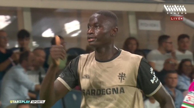 But Paul Mendy Pour l’équipe Cagliari Contre Atalanta à la minute 19