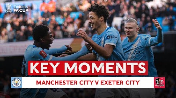 Buts du match Man City - Exeter City